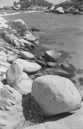 Rocks on the beach, Tayrona, Colombia, 1976