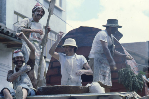 Float at the Blacks and Whites Carnival, Nariño, Colombia, 1979