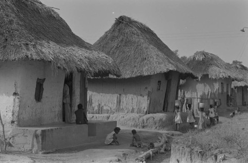 Girls carrying water, San Basilio de Palenque, Colombia, 1977