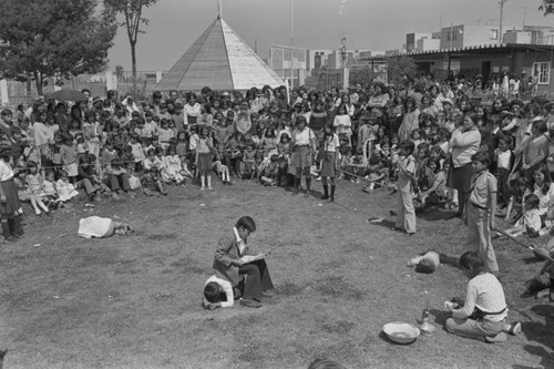 Children performing, Tunjuelito, Colombia, 1977