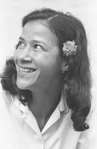 Portrait of a young woman, La Chamba, Colombia, 1975