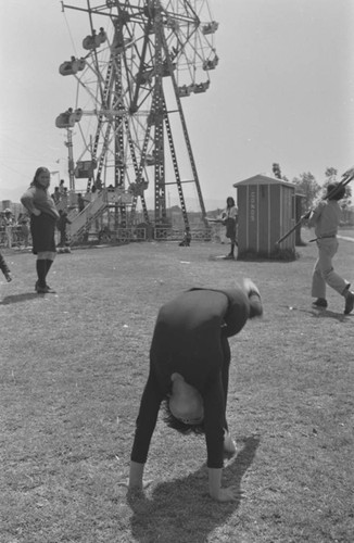 A boy's backflip, Tunjuelito, Colombia, 1977