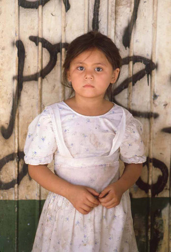 Girl with white dress, San Agustín, 1983