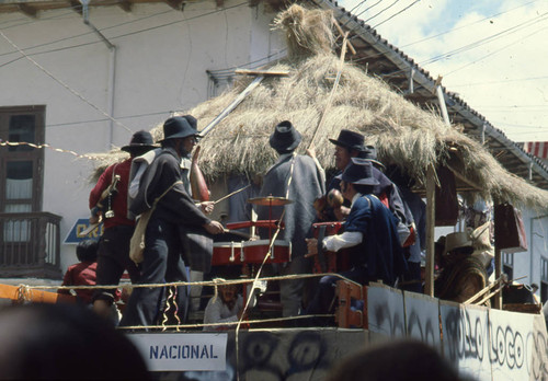 Float at the Blacks and Whites Carnival, Nariño, Colombia, 1979