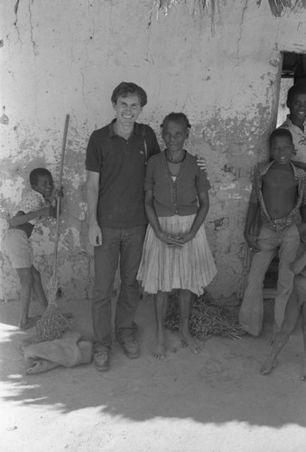 Richard Cross and woman's portrait, San Basilio de Palenque, ca. 1978