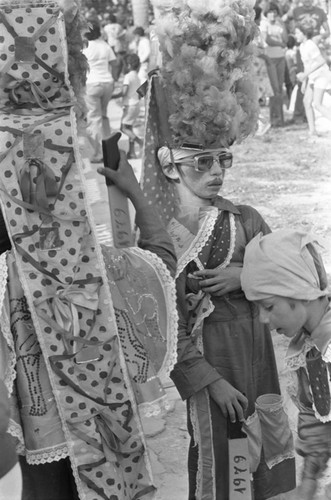 Children wearing a costume at carnival, Barranquilla, ca. 1978