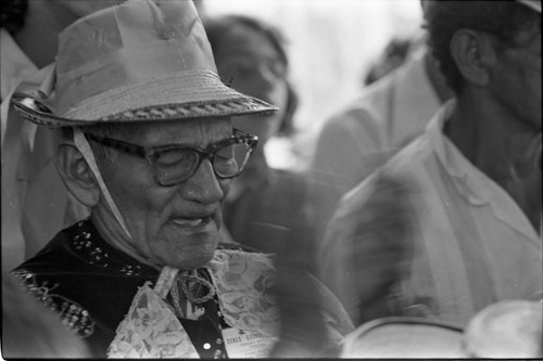 A member of El Congo Grande de Barranquilla, Barranquilla, Colombia, 1977