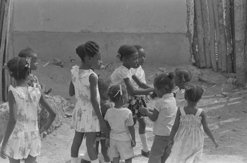 Group of children in the village, San Basilio del Palenque, 1977