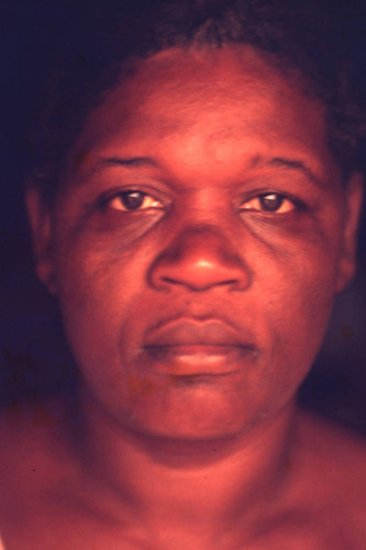 Woman's close-up, San Basilio de Palenque, 1976