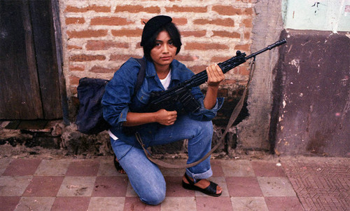 Sandinista woman, Nicaragua, 1979