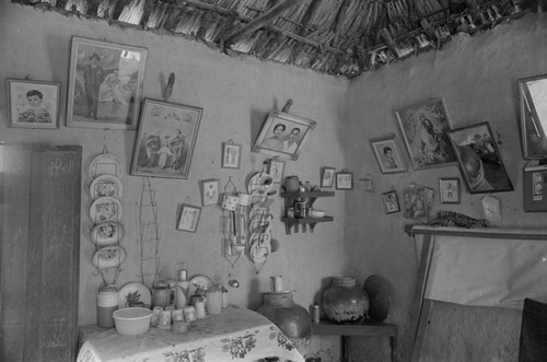 Home interior, San Basilio de Palenque, 1976