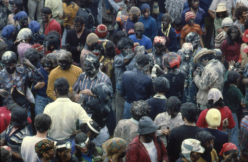 Crowd at the Blacks and Whites Carnival, Nariño, Colombia, 1979