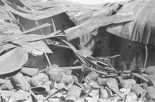 Destroyed building, Managua, 1980