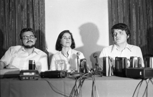 Junta of National Reconstruction press conference, Nicaragua, 1979