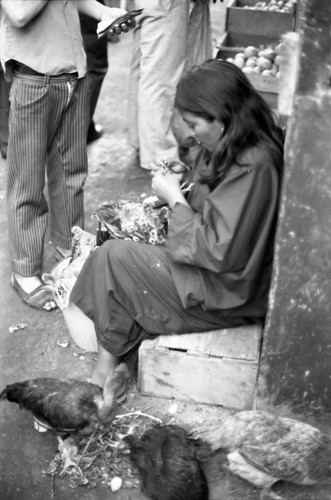 Woman in market, La Guajira, Colombia, 1976