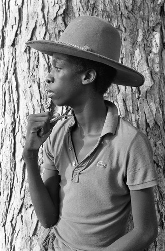 Boy posing for a portrait, San Basilio de Palenque, 1977