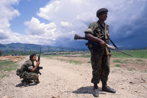 Contra soldiers, Honduras, 1983