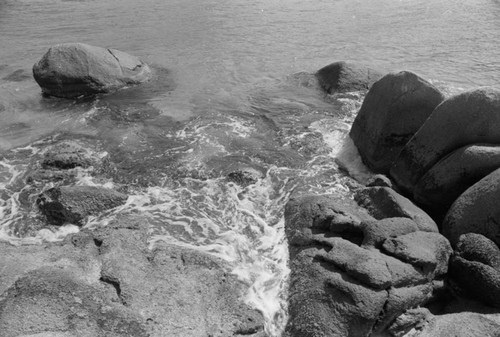 Rocks on the beach, Tayrona, Colombia, 1976