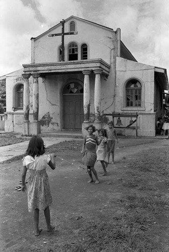 Girls jumping rope, Costa Rica, 1979