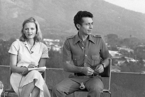 Roberto D'Aubuisson with Diane Sawyer, San Salvador, 1982