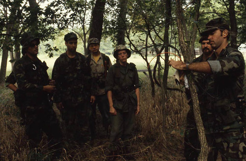 Survival school students learn about explosives, Liberal, 1982