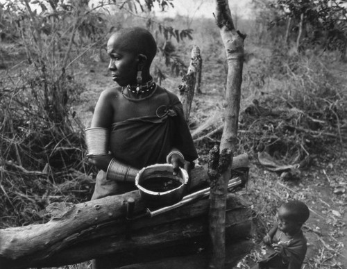 Maasai woman and child, Tanzania, 1979