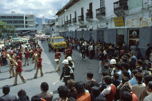 Procession at the Blacks and Whites Carnival, Nariño, Colombia, 1979