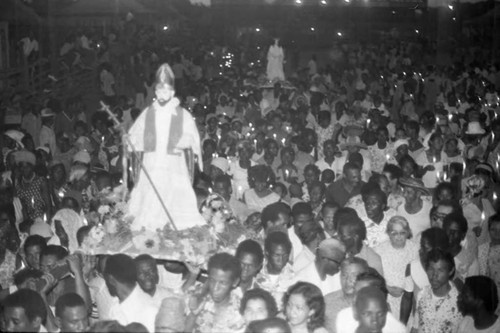 Religious procession, San Basilio de Palenque, 1975