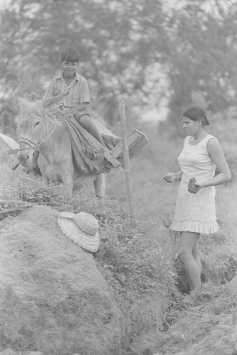 Woman extracting clay, La Chamba, Colombia, 1975