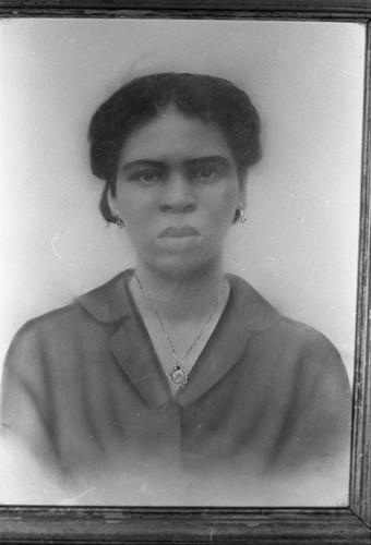 Painting of a woman, San Basilio de Palenque, 1976