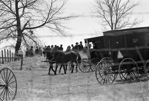 Amish funeral, Lancaster County, 1974