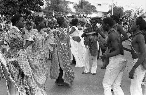 Son de Palenque dancers performing, Barranquilla, Colombia, 1977