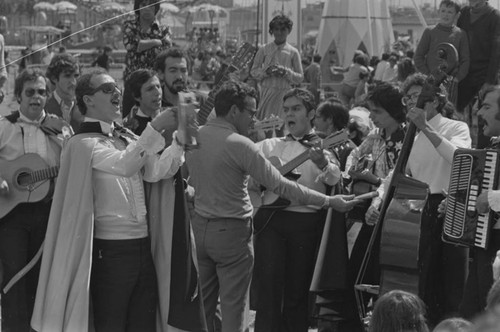 A band performs, Tunjuelito, Colombia, 1977