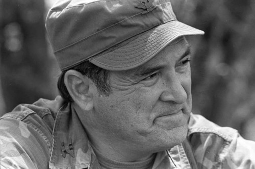 A U.S. advisor at Ilopango Military base, Ilopango, 1983