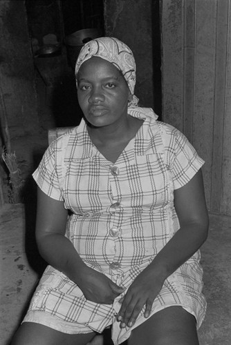 Woman portrait, San Basilio de Palenque, 1976