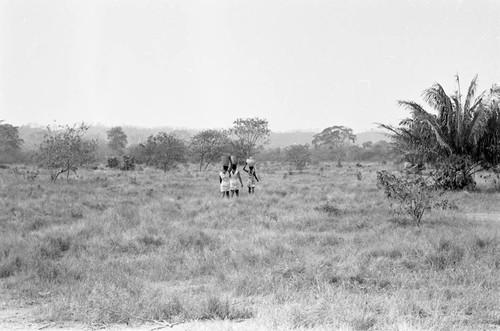 Women head-carrying water buckets, San Basilio de Palenque, 1977