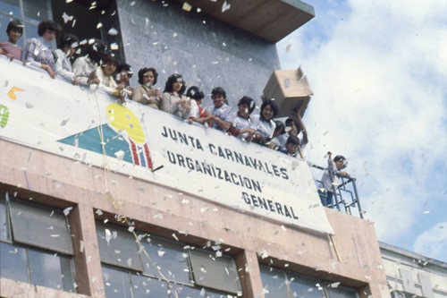 Spectators watching the Blacks and Whites Carnival, Nariño, Colombia, 1979