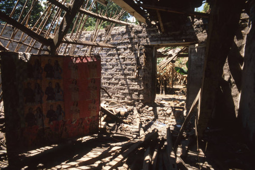 Ruins of a church, San Lorenzo, Ahuachapán, El Salvador, 1981