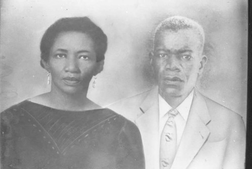 Portrait of a couple, San Basilio de Palenque, 1975