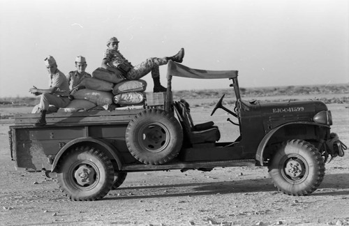 Military vehicle, La Guajira, Colombia, 1976