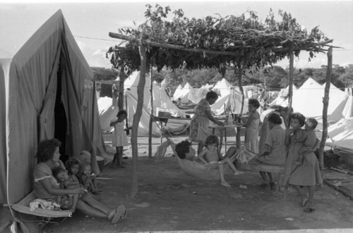 People at a refugee camp, Costa Rica, 1979