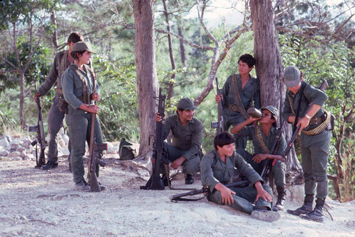 Guerrillas resting, La Palma, 1983