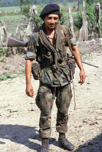 A young Contra soldier poses, Nicaragua, 1983