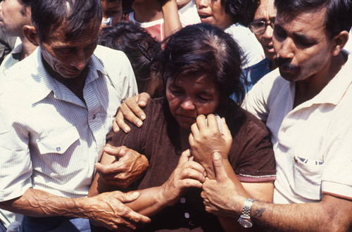 A woman grieving, Nicaragua, 1983