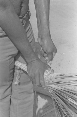 Broom making, San Basilio de Palenque, 1977