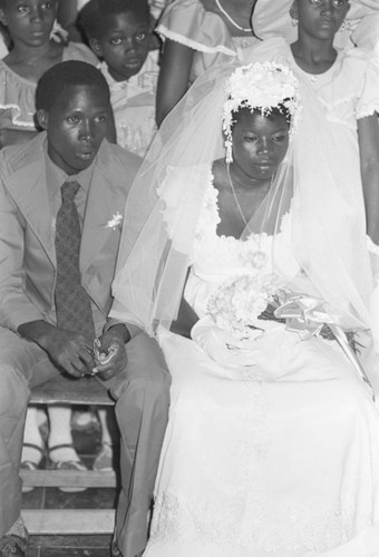 Wedding couple, San Basilio del Palenque, ca. 1978