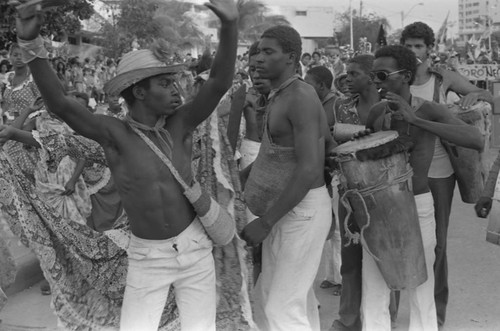 Son de Palenque dancers performing, Barranquilla, Colombia, 1977