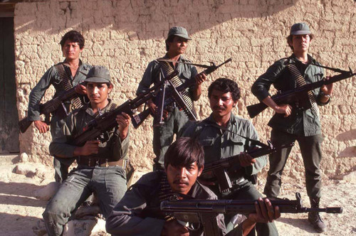 Guerrillas in occupied town, La Palma, 1983