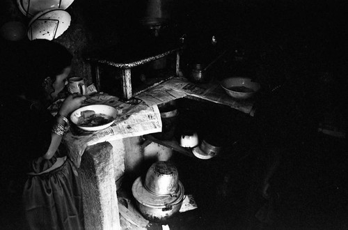 Enjoying a meal, Barranquilla, Colombia, 1977