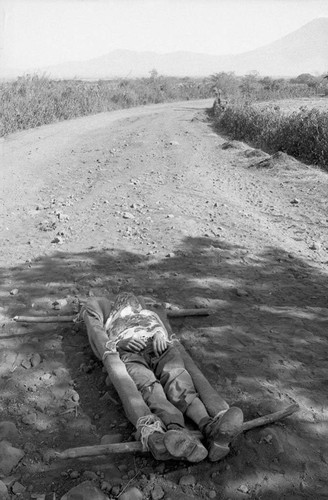 Body of dead campesino, El Salvador, 1983